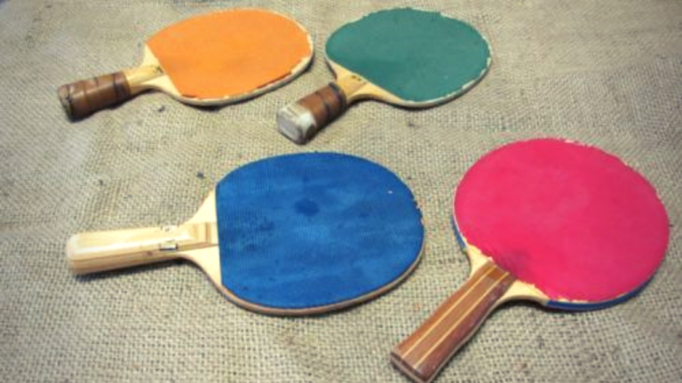 how to clean ping pong paddle