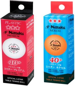 Nittaku 3-Star Premium & 3-Star Nexcel Balls