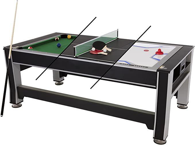 ping pong air hockey backgammon foosball table