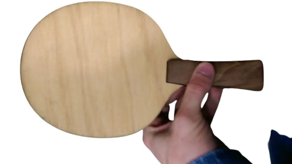 What are ping pong paddles made out of