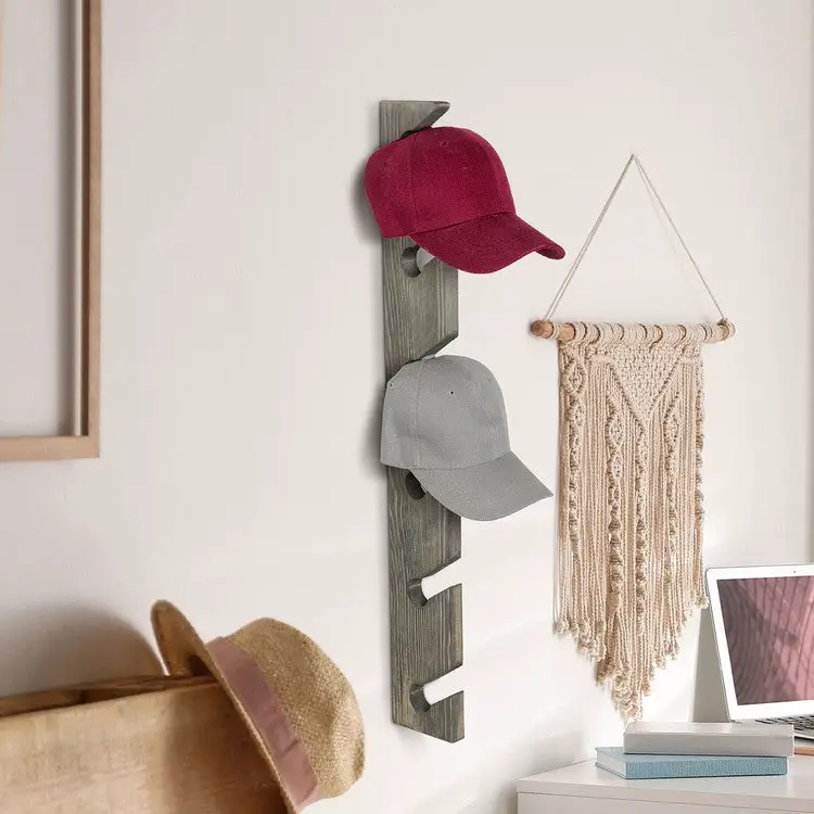 How to Make Wood Wall-Mounted 6-Slot Baseball Cap Display Rack