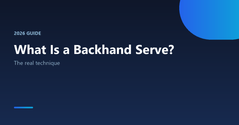 What is backhand serve in table tennis 2026