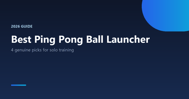 Best ping pong ball launcher for solo training 2026