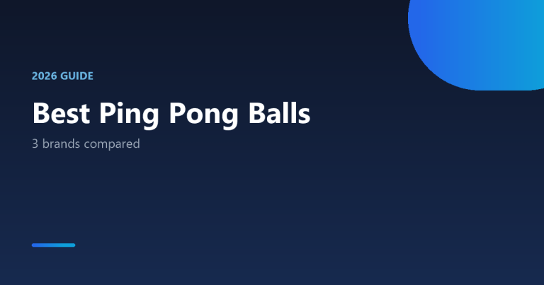 Best ping pong balls 2026