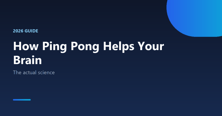 How does ping pong help your brain 2026