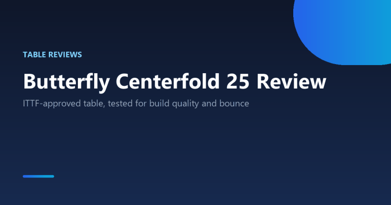 Butterfly Centerfold 25 ping pong table review