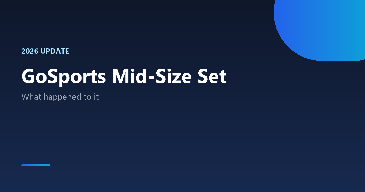 GoSports Mid-Size Table Tennis Game Set status update 2026
