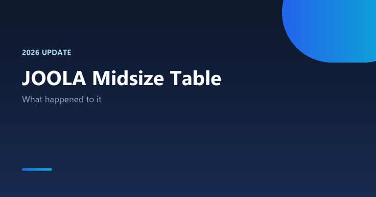 JOOLA Midsize ping pong table review status update 2026