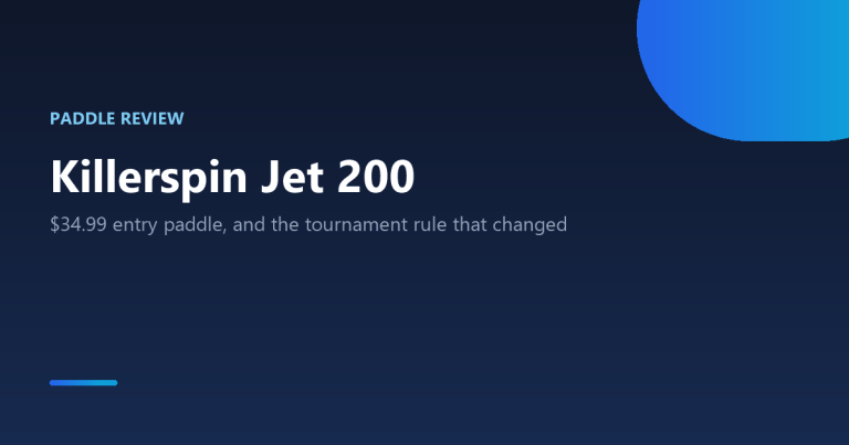 Killerspin Jet 200 paddle review