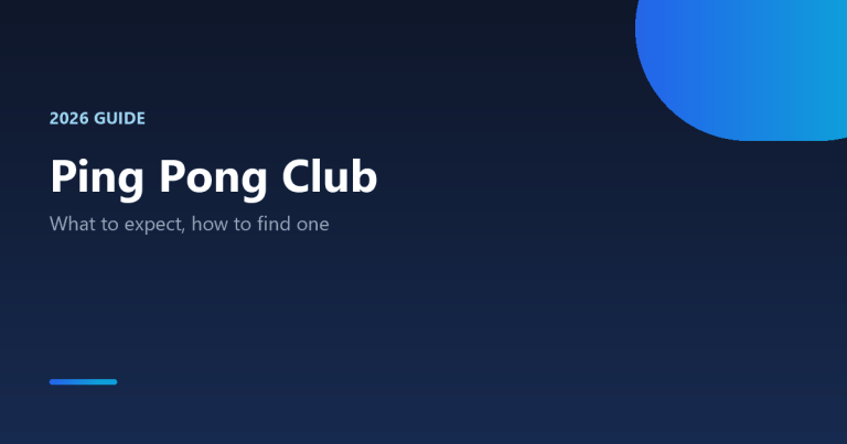 Ping pong club guide 2026