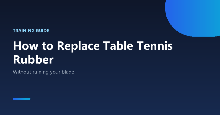 How to replace table tennis rubber