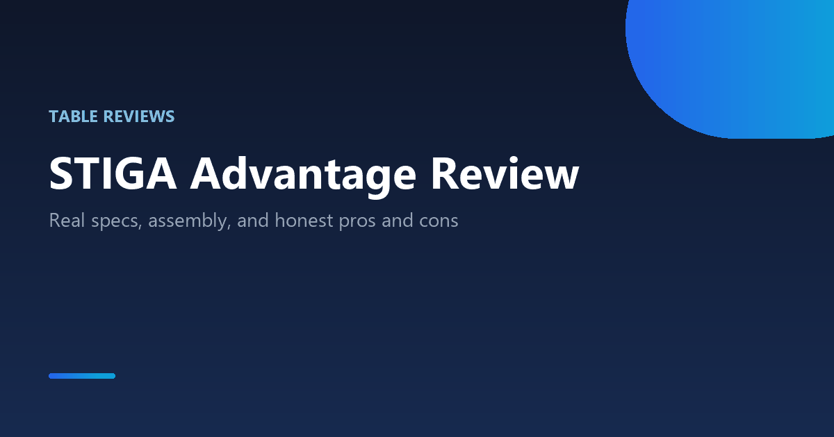 STIGA Advantage ping pong table review