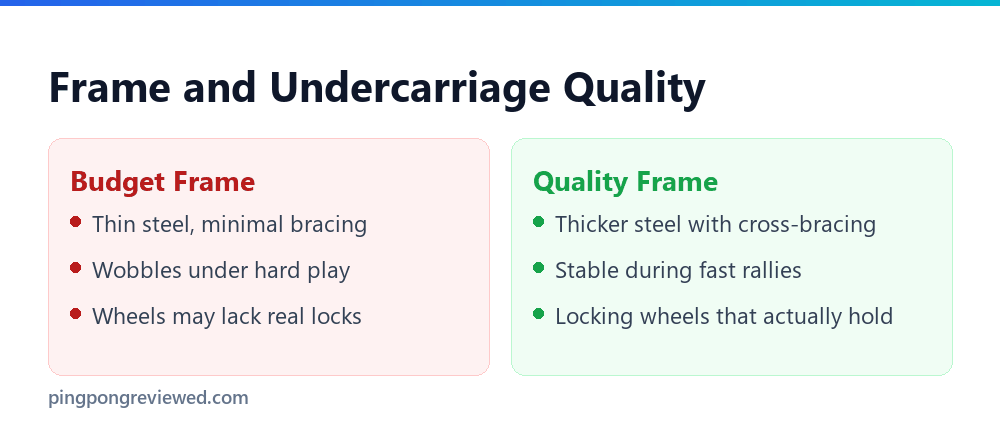 Budget versus quality frame comparison