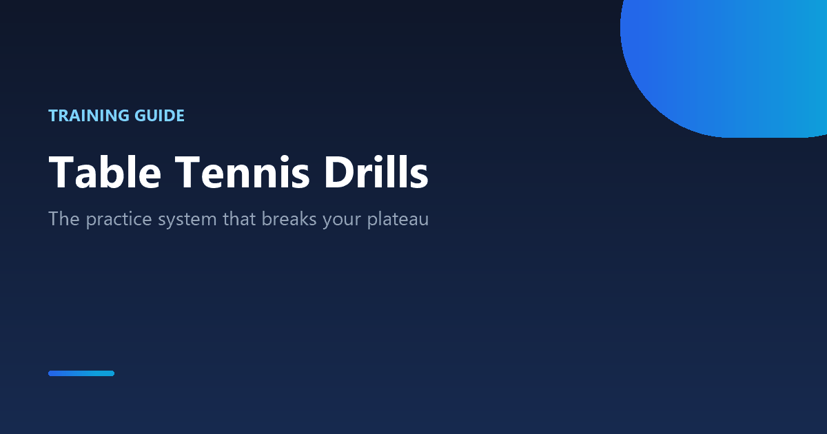 Table tennis drills practice system