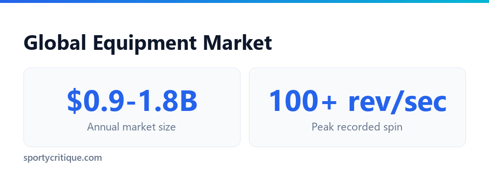 Table tennis equipment market size statistics