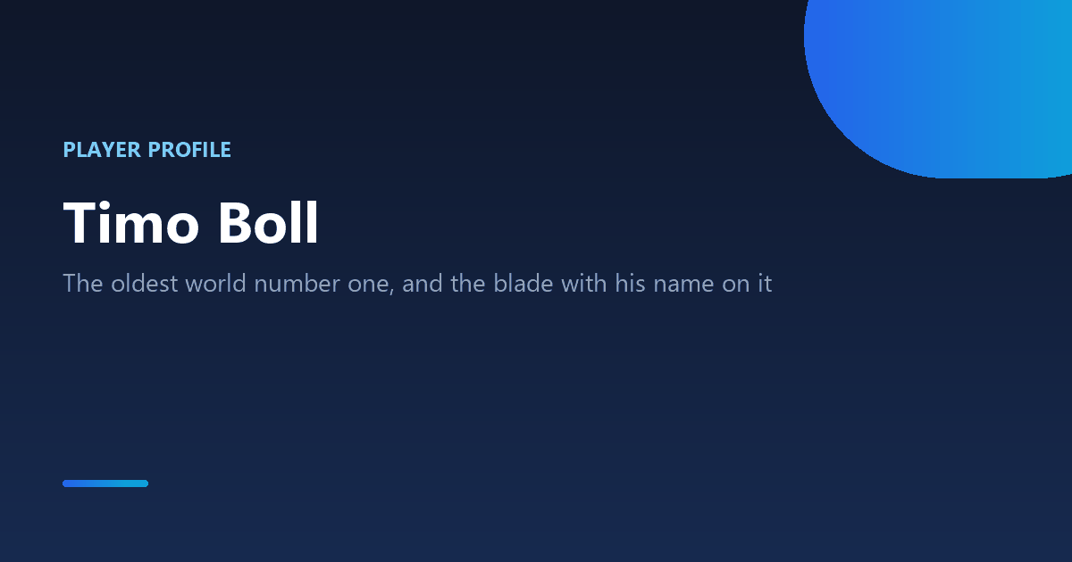 Timo Boll table tennis player profile