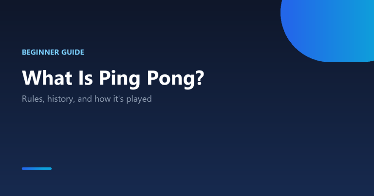 What is ping pong explained