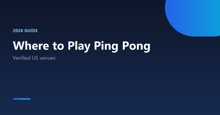 Where to play ping pong in the United States 2026