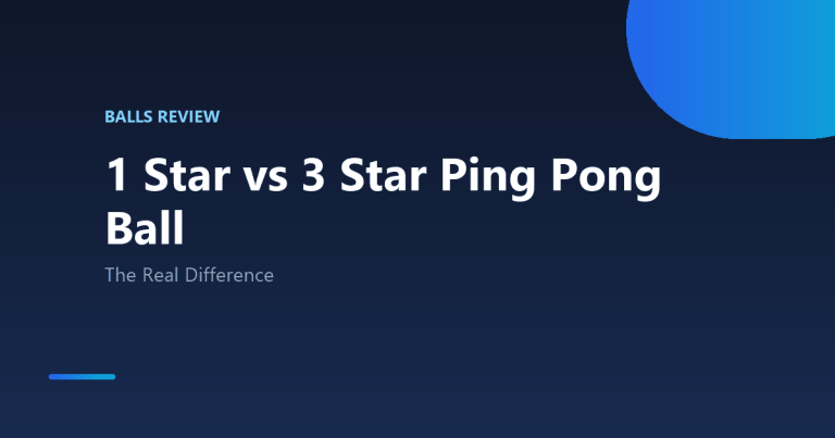 1 Star vs 3 Star Ping Pong Ball