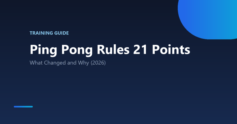 Ping Pong Rules 21 Points