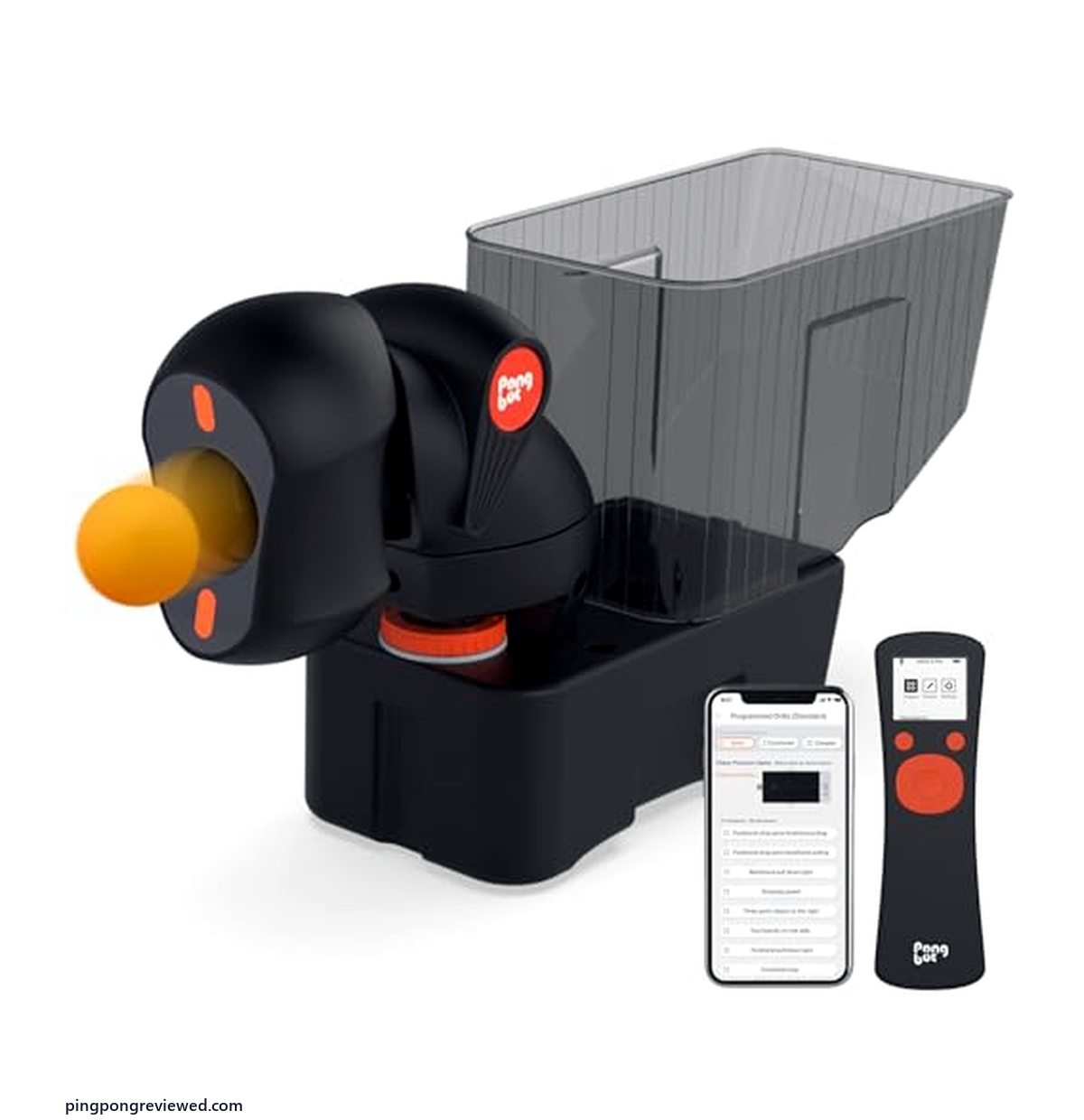 PONGBOT app-controlled table tennis robot