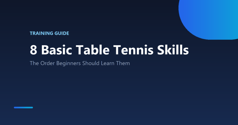 8 Basic Table Tennis Skills