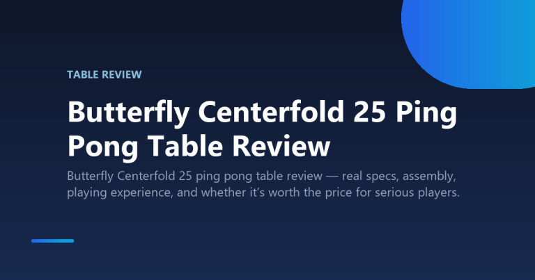 Butterfly Centerfold 25 Ping Pong Table Review