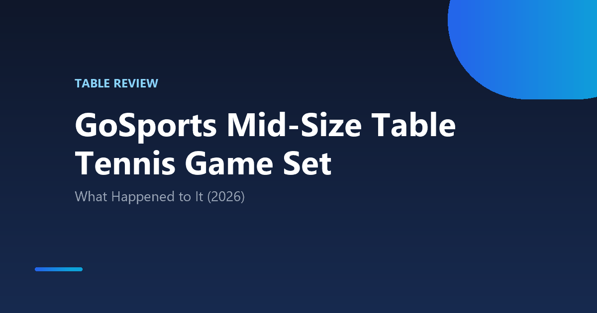 GoSports Mid-Size Table Tennis Game Set