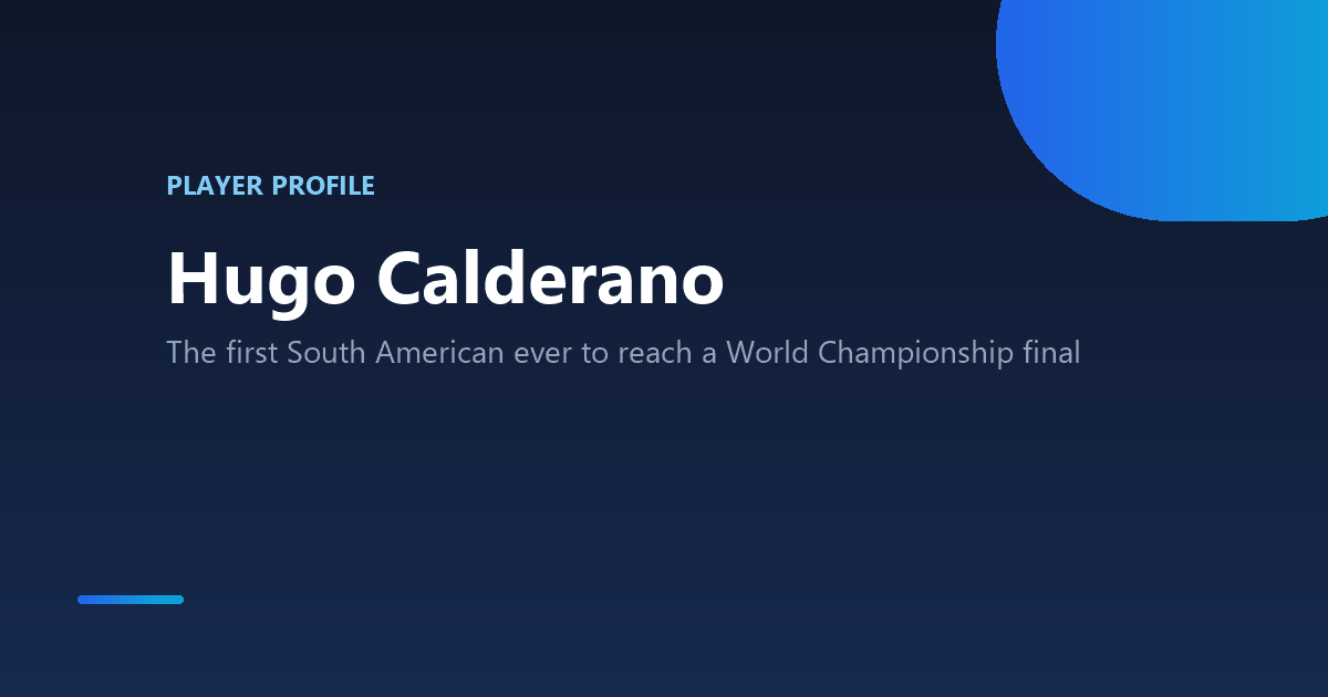 Hugo Calderano table tennis player profile