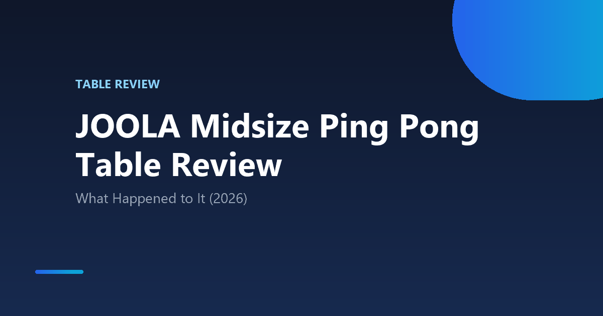 JOOLA Midsize Ping Pong Table Review