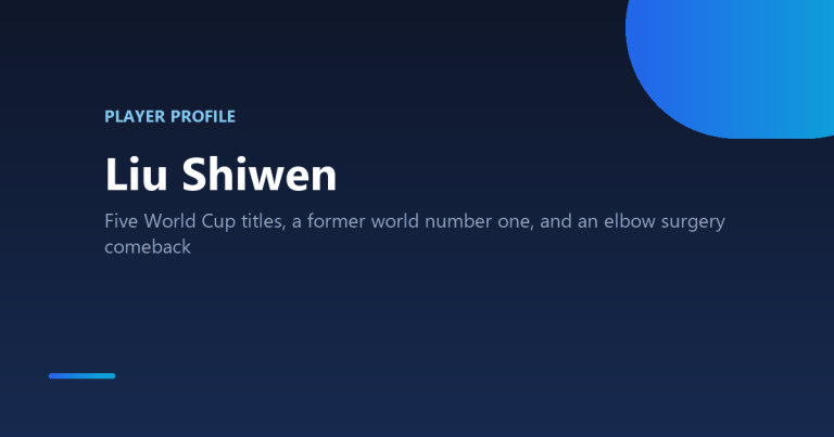 Liu Shiwen table tennis player profile