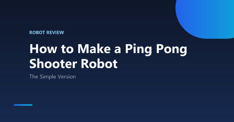 How to Make a Ping Pong Shooter Robot