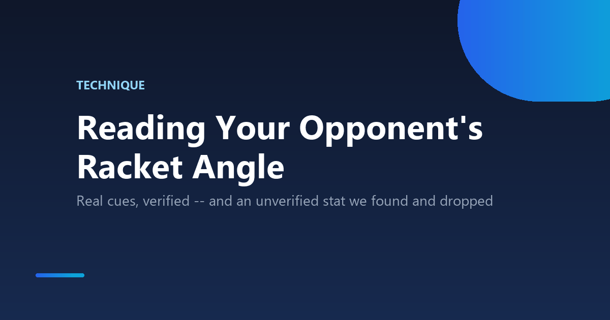 Reading Racket Angle in Table Tennis (And a Stat We Debunked) 1 How to read an opponent's racket angle and body language in table tennis