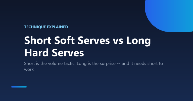 Are short soft serves better than long hard serves in table tennis