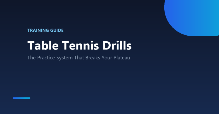 Table Tennis Drills