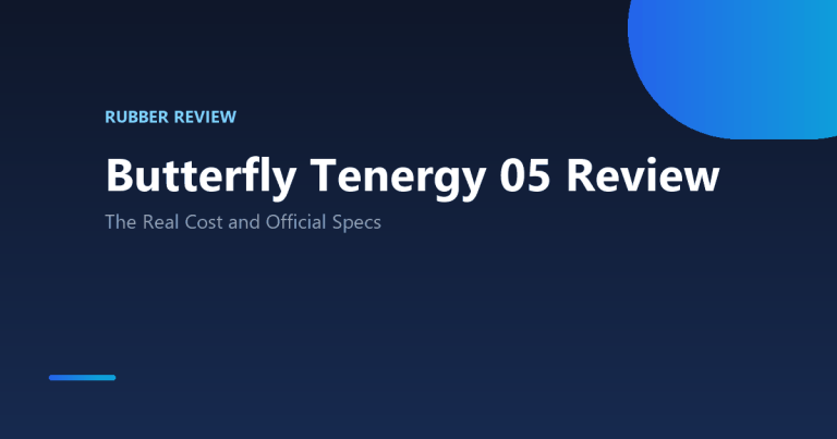 Butterfly Tenergy 05 Review
