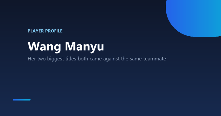 Wang Manyu table tennis player profile