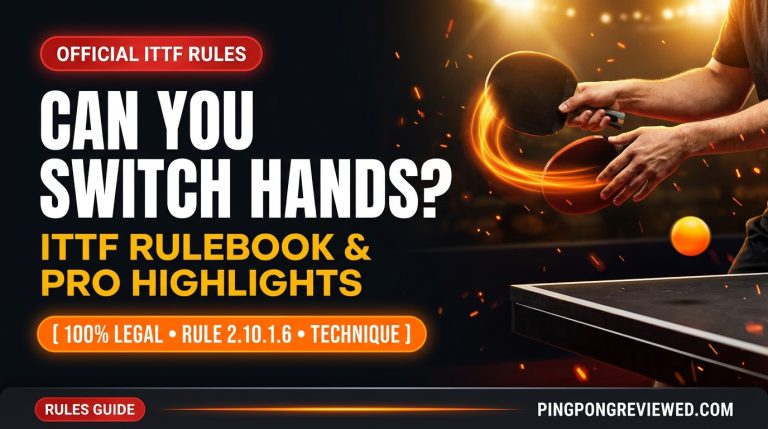 Can you switch hands in ping pong official ITTF rules and legendary pro player shots