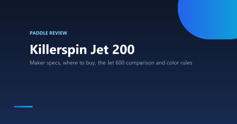 Killerspin Jet 200 review: real specs, price and color rules