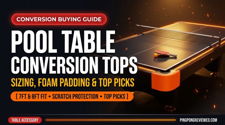 Pool table ping pong conversion top sizing, padding, and top verified picks