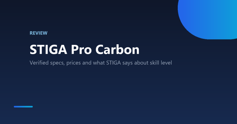 STIGA Pro Carbon review: verified specs, price and skill level