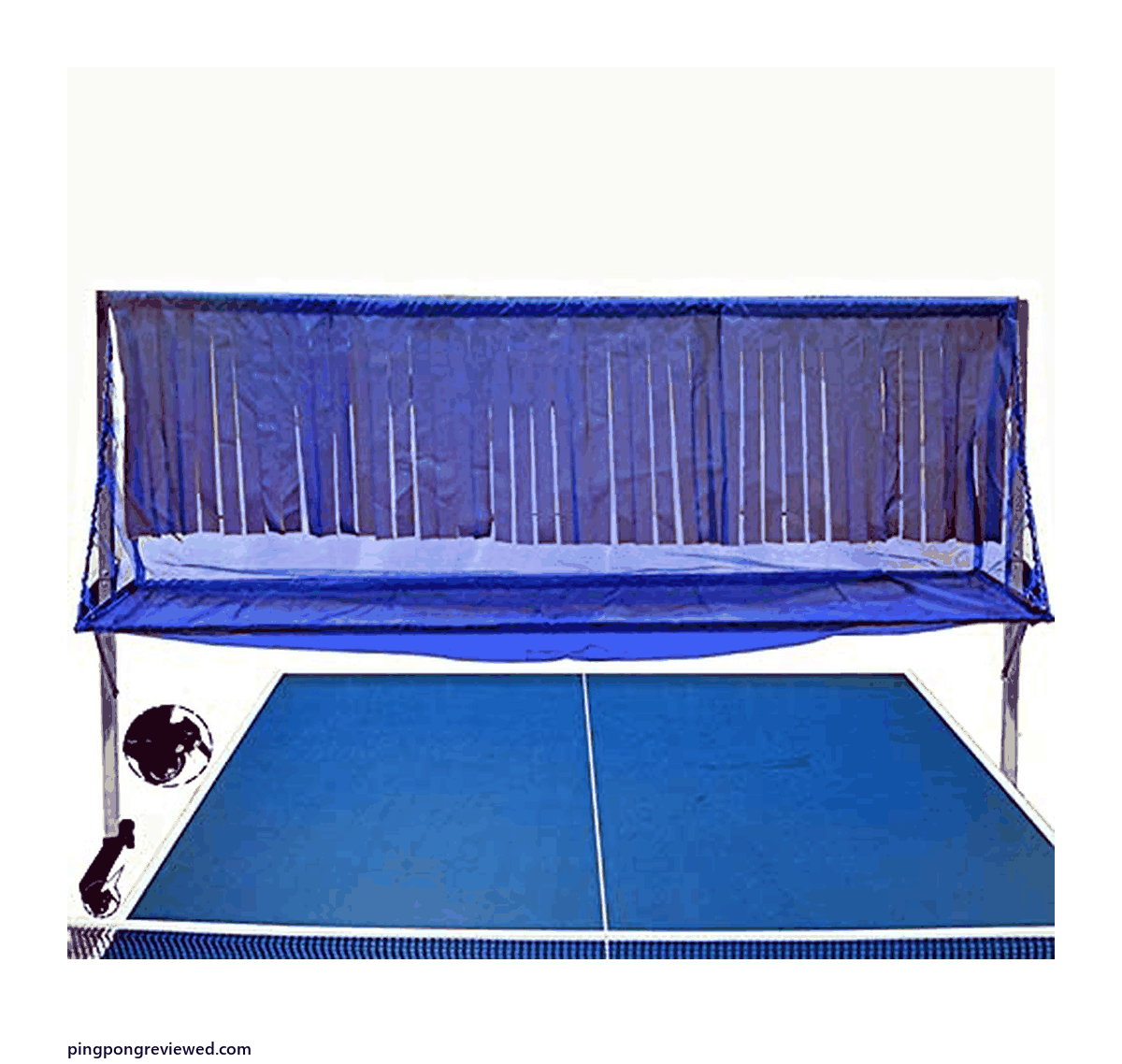 Best Ping Pong Catch Net: Clamp-On or Freestanding, 6 Picks (2026) 6 Yuanclllp freestanding table tennis ball recycle net with wheels